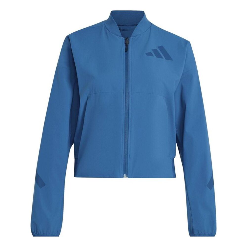 Adidas Womens/Ladies Z.N.E. Woven Midweight Bomber Jacket / Petrol Blue